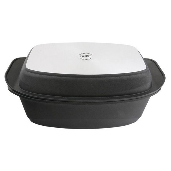 Tytanowa brytfanna z pokrywą grillową 33x21 cm głębokość 10 cm BAF Gigant nowa linia