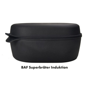 Titanium super Backform mit Grill Deckel 40x28 cm Tiefe 14 cm BAF Gigant neue Linie Induktion